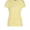 T-shirt drappeggiata con bottoni T-shirt drappeggiata con bottoni
