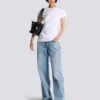 T-shirt drappeggiata con bottoni T-shirt drappeggiata con bottoni