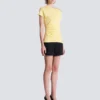 T-shirt drappeggiata con bottoni T-shirt drappeggiata con bottoni