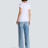 T-shirt drappeggiata con bottoni T-shirt drappeggiata con bottoni