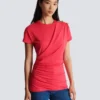 T-shirt drappeggiata con bottoni T-shirt drappeggiata con bottoni