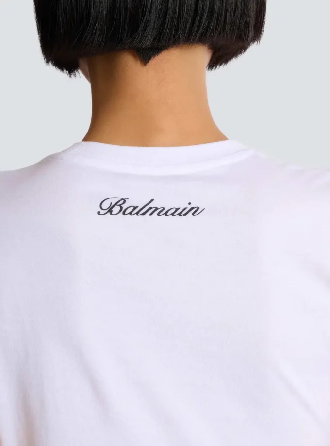 T-shirt drappeggiata con bottoni T-shirt drappeggiata con bottoni