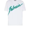 T-shirt floccata Balmain Lettre T-shirt floccata Balmain Lettre
