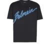 T-shirt floccata Balmain Lettre T-shirt floccata Balmain Lettre