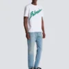 T-shirt floccata Balmain Lettre T-shirt floccata Balmain Lettre