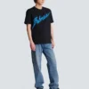 T-shirt floccata Balmain Lettre T-shirt floccata Balmain Lettre