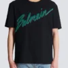 T-shirt floccata Balmain Lettre T-shirt floccata Balmain Lettre