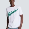 T-shirt floccata Balmain Lettre T-shirt floccata Balmain Lettre
