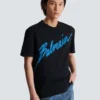 T-shirt floccata Balmain Lettre T-shirt floccata Balmain Lettre