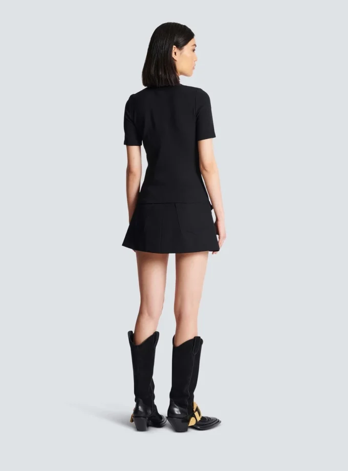 T-shirt in jersey con 6 bottoni T-shirt in jersey con 6 bottoni
