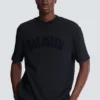 T-shirt in spugna con monogramma T-shirt in spugna con monogramma