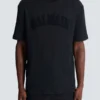 T-shirt in spugna con monogramma T-shirt in spugna con monogramma