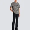 T-shirt jacquard con monogramma
