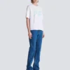 T-shirt squadrata con stampa Balmain Paris Brush T-shirt squadrata con stampa Balmain Paris Brush
