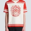 T-shirt Varsity con stampa Balmain Écusson T-shirt Varsity con stampa Balmain Écusson
