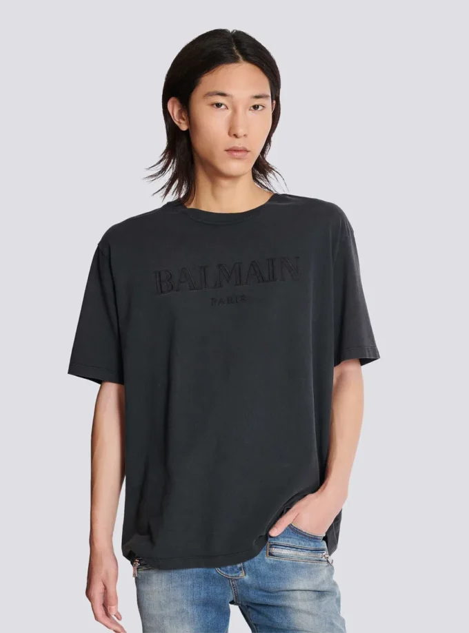T-shirt vintage ricamata Balmain T-shirt vintage ricamata Balmain