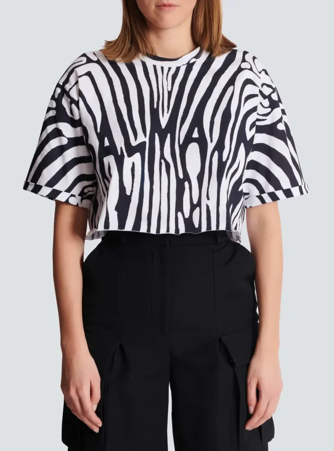 T-shirt Zebra Balmain