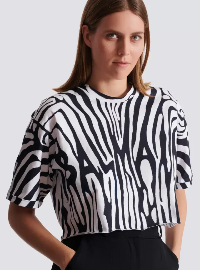 T-shirt Zebra Balmain