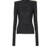 Top a maniche lunghe con motivo barocco Top a maniche lunghe con motivo barocco