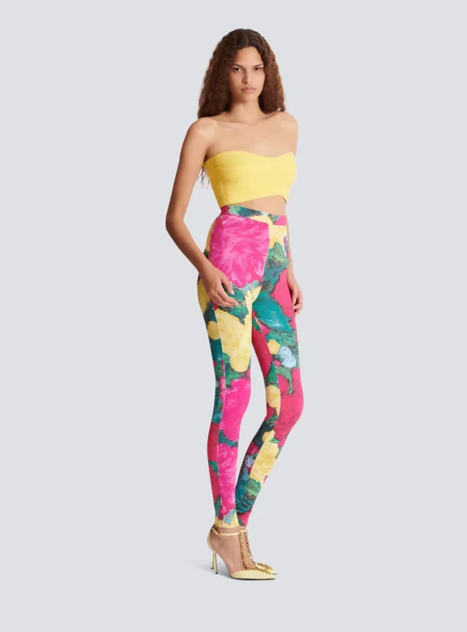 Top a reggiseno in maglia tubolare Top a reggiseno in maglia tubolare
