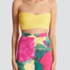 Top a reggiseno in maglia tubolare Top a reggiseno in maglia tubolare