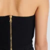Top a reggiseno in maglia tubolare Top a reggiseno in maglia tubolare