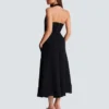 Top barocco ricamato con schiena scoperta Top barocco ricamato con schiena scoperta