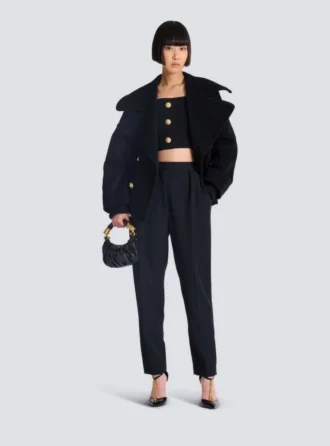 Top bralette in maglia con bottoni Top bralette in maglia con bottoni