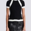 Top in maglia a maniche corte Top in maglia a maniche corte