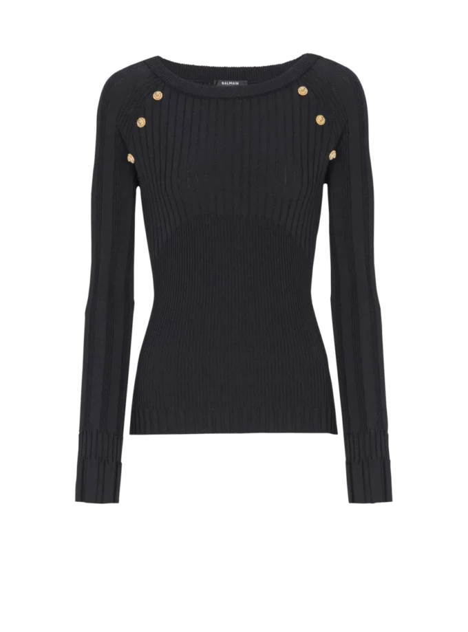 Top in maglia con bottoni Top in maglia con bottoni