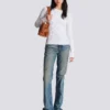 Top in maglia con bottoni Top in maglia con bottoni