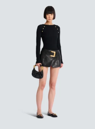 Top in maglia con bottoni Top in maglia con bottoni