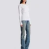Top in maglia con bottoni Top in maglia con bottoni