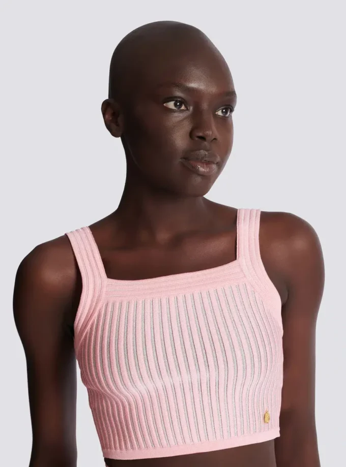 Top in maglia testurizzata Top in maglia testurizzata