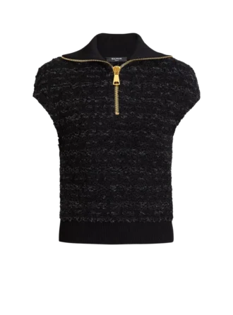 Top in tweed