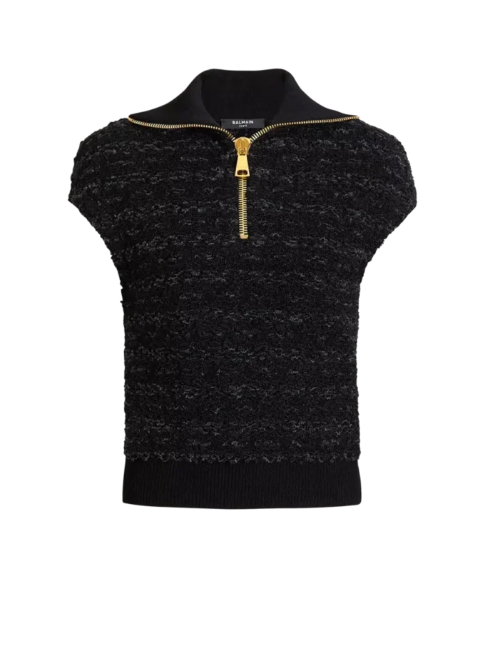 Top in tweed