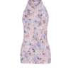 Top senza maniche con stampa Poppy Flower
