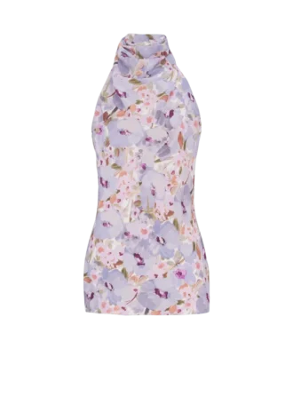 Top senza maniche con stampa Poppy Flower Top senza maniche con stampa Poppy Flower
