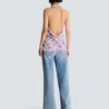 Top senza maniche con stampa Poppy Flower