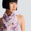 Top senza maniche con stampa Poppy Flower