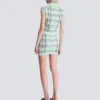 Top senza maniche in tweed a quadri Top senza maniche in tweed a quadri