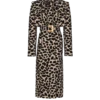 Trench con cintura in jacquard leopardato Trench con cintura in jacquard leopardato