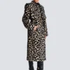 Trench con cintura in jacquard leopardato Trench con cintura in jacquard leopardato