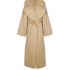 Trench lungo in gabardine di cotone Trench lungo in gabardine di cotone