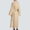 Trench lungo in gabardine di cotone Trench lungo in gabardine di cotone