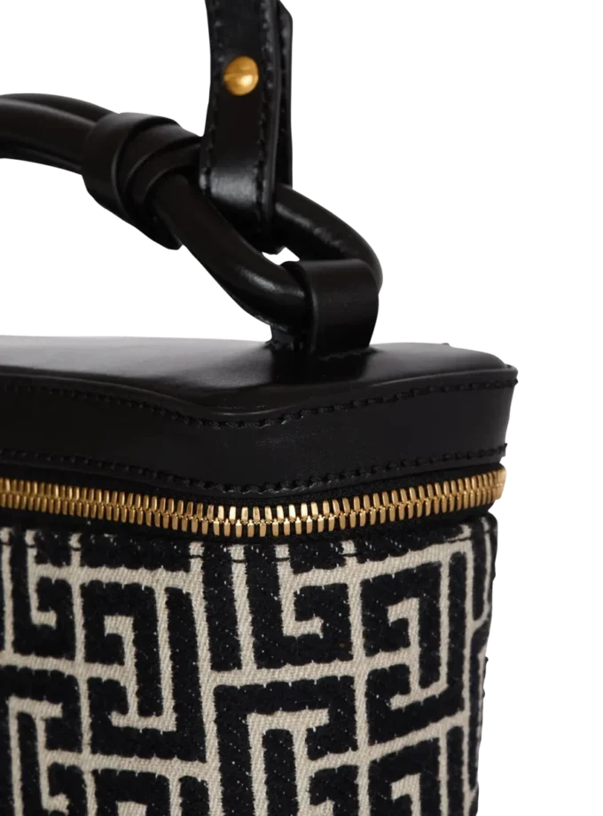 Trousse B-Army in tela monogrammata e pelle Trousse B-Army in tela monogrammata e pelle