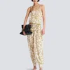 Tuta fluida stampata con motivo Balmain Chains Tuta fluida stampata con motivo Balmain Chains