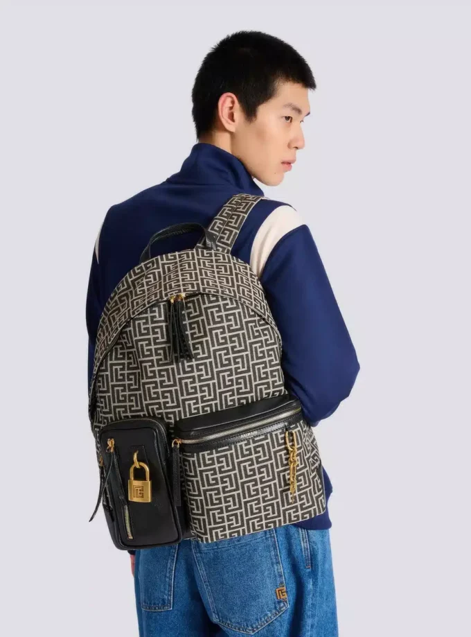 Zaino jacquard con monogramma Pulse