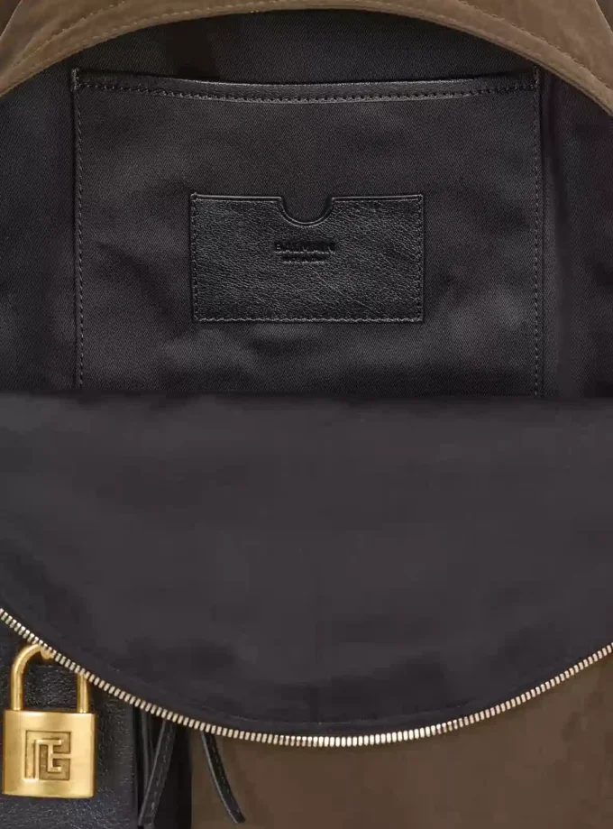 Zaino Pulse in pelle di vitello e nylon Zaino Pulse in pelle di vitello e nylon